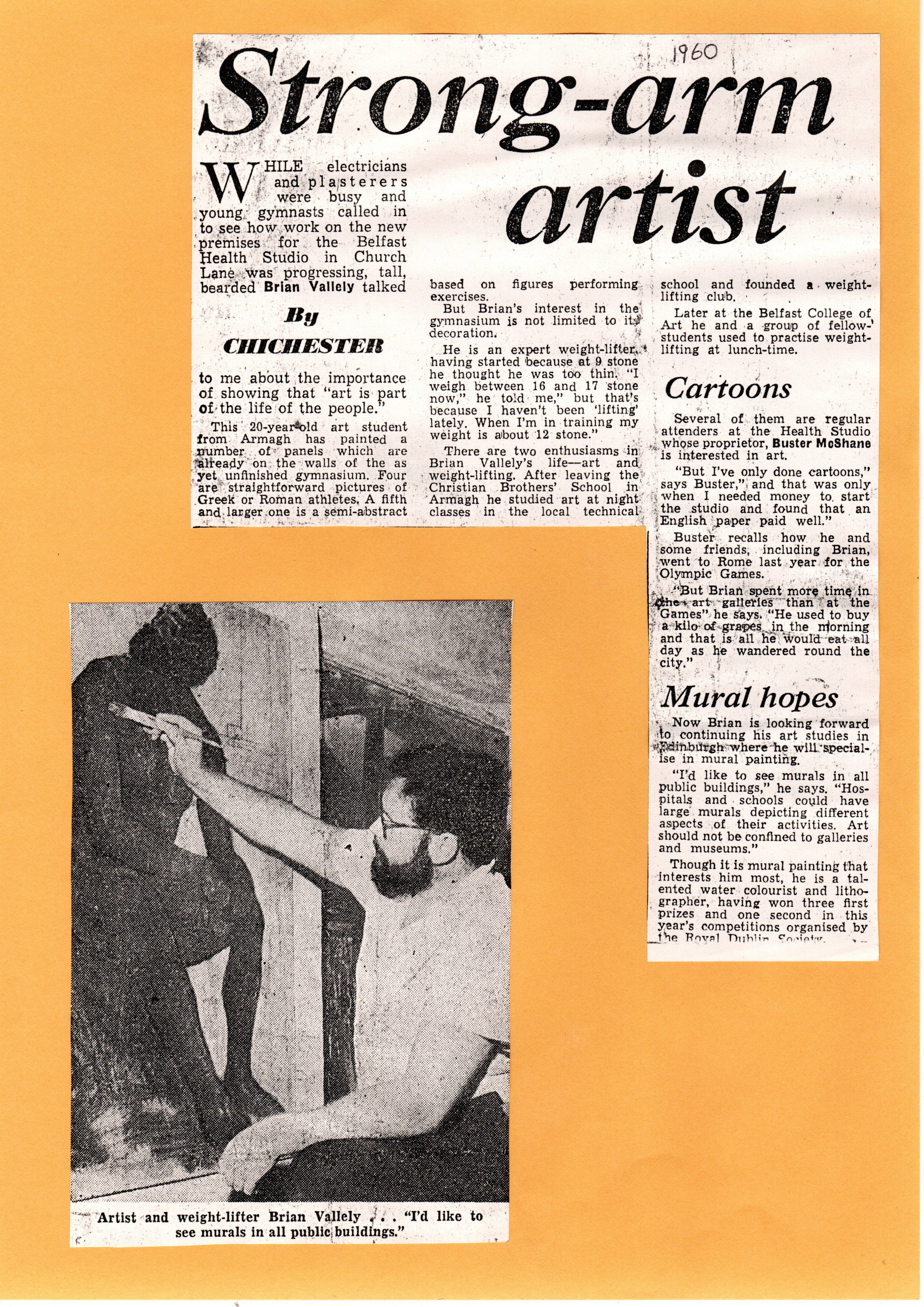 newspaper article 1960